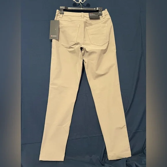 Lululemon ABC Slim Fit 5 Pkt Pant Sz 28 Warpstreme Warm Ash Gray